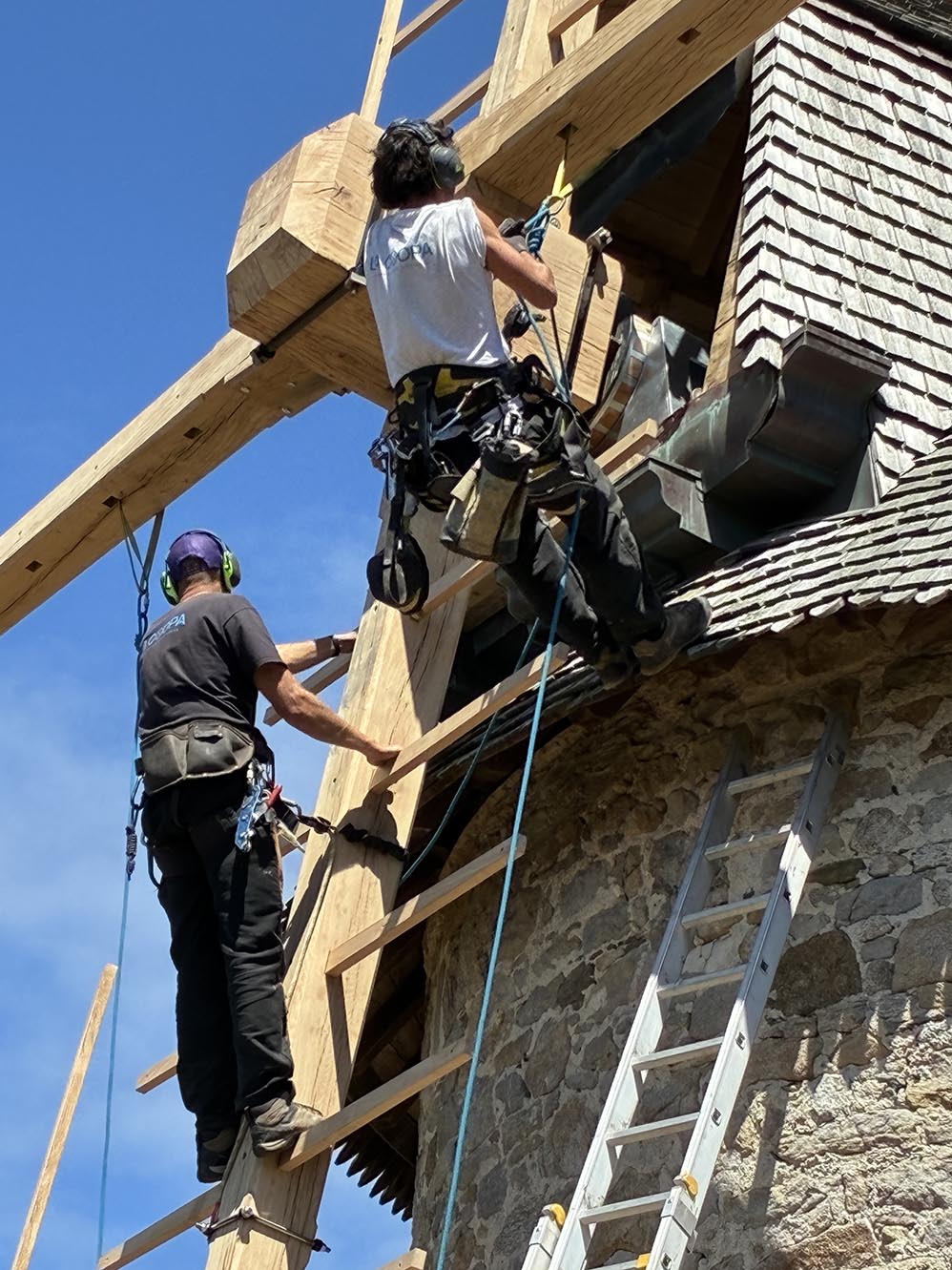 Assemblage d’ailes de moulin